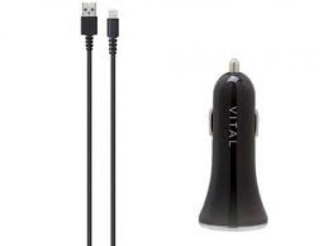 Vital Vehicle Power Adapter w/ Lightning cable