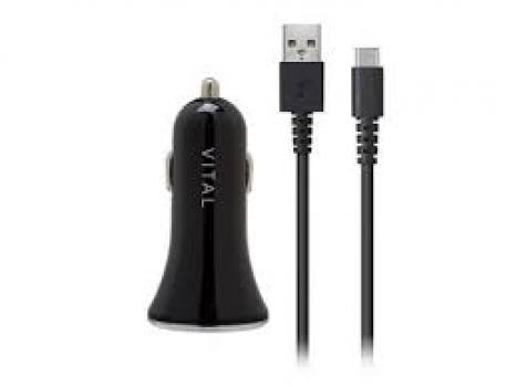 Vital Vehicle Power Adapter w/ USB-C cable